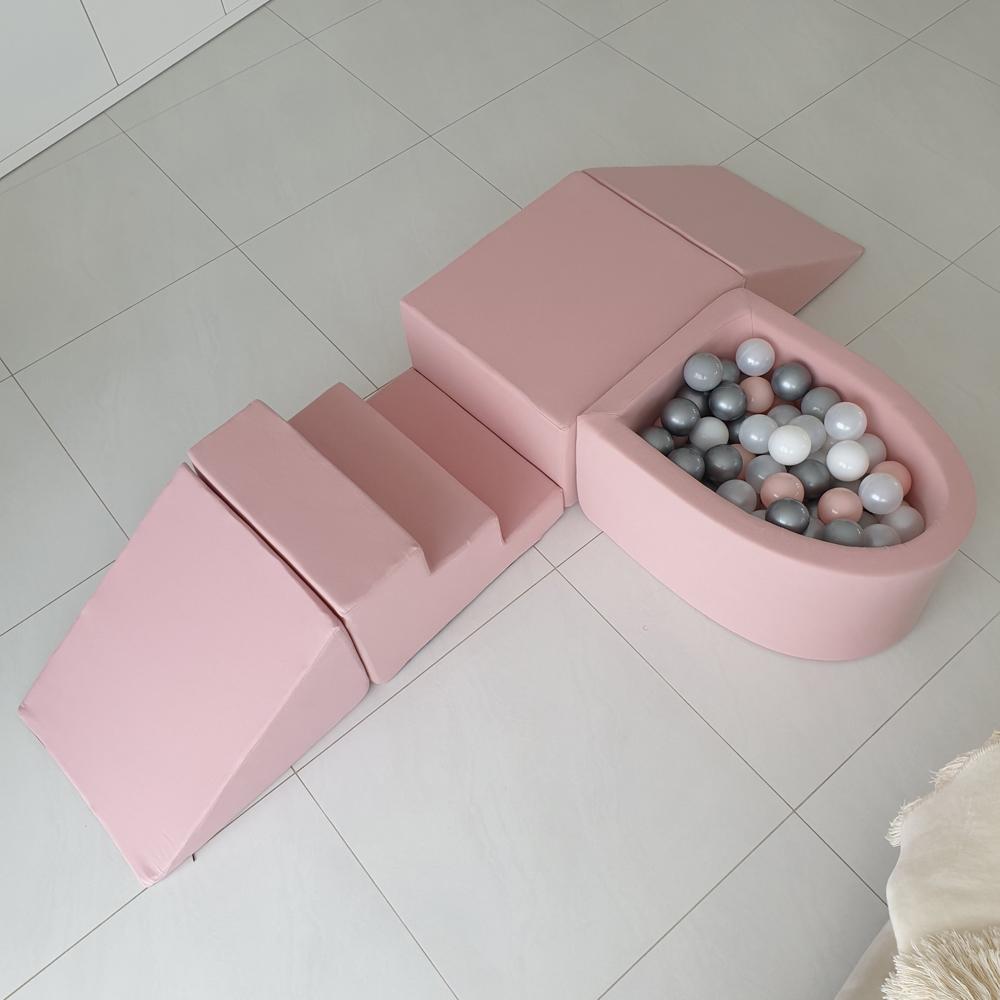 Luxe Foam Playset with Ball Pit, Pink