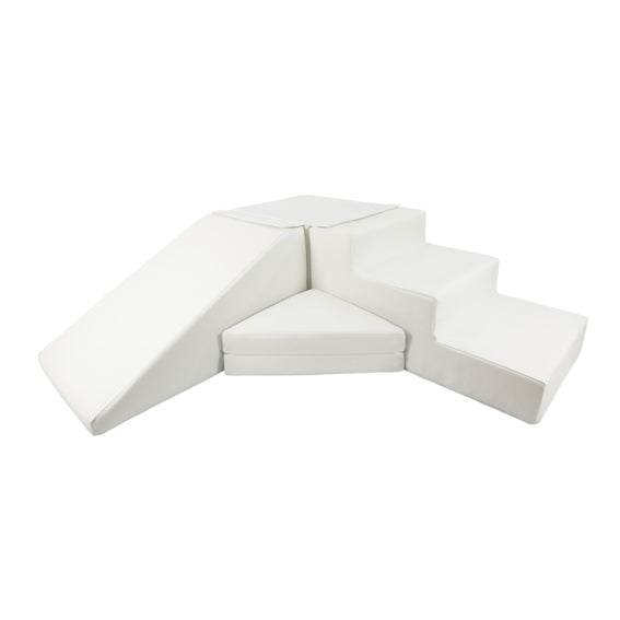 Step & Slide, All White