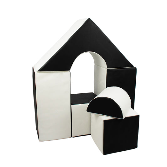 Castle Set (6 Pieces), Black & White