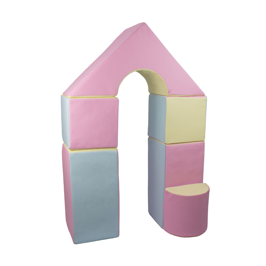 Castle Set (6 Pieces), Pastel Trio