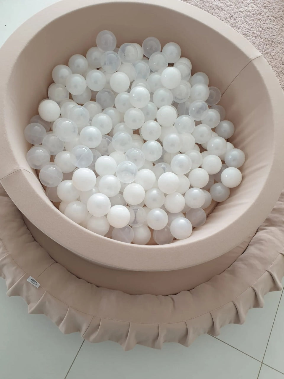 Luxe Ball Pit, Beige (Choose your own ball colours)