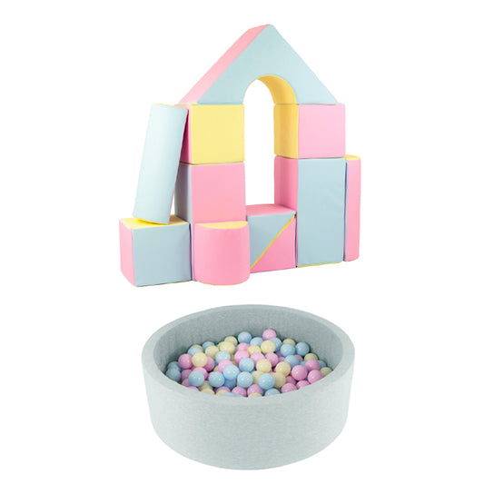 Castle + Ball Pit BUNDLE, Pastel Mix