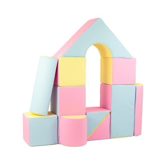 Castle Set (11 Pieces), Pastel Mix