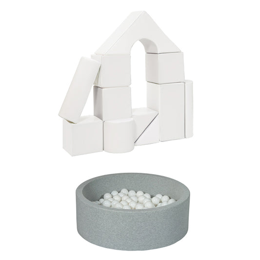 Castle + Ball Pit BUNDLE, White