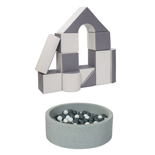 Castle + Ball Pit BUNDLE, Grey