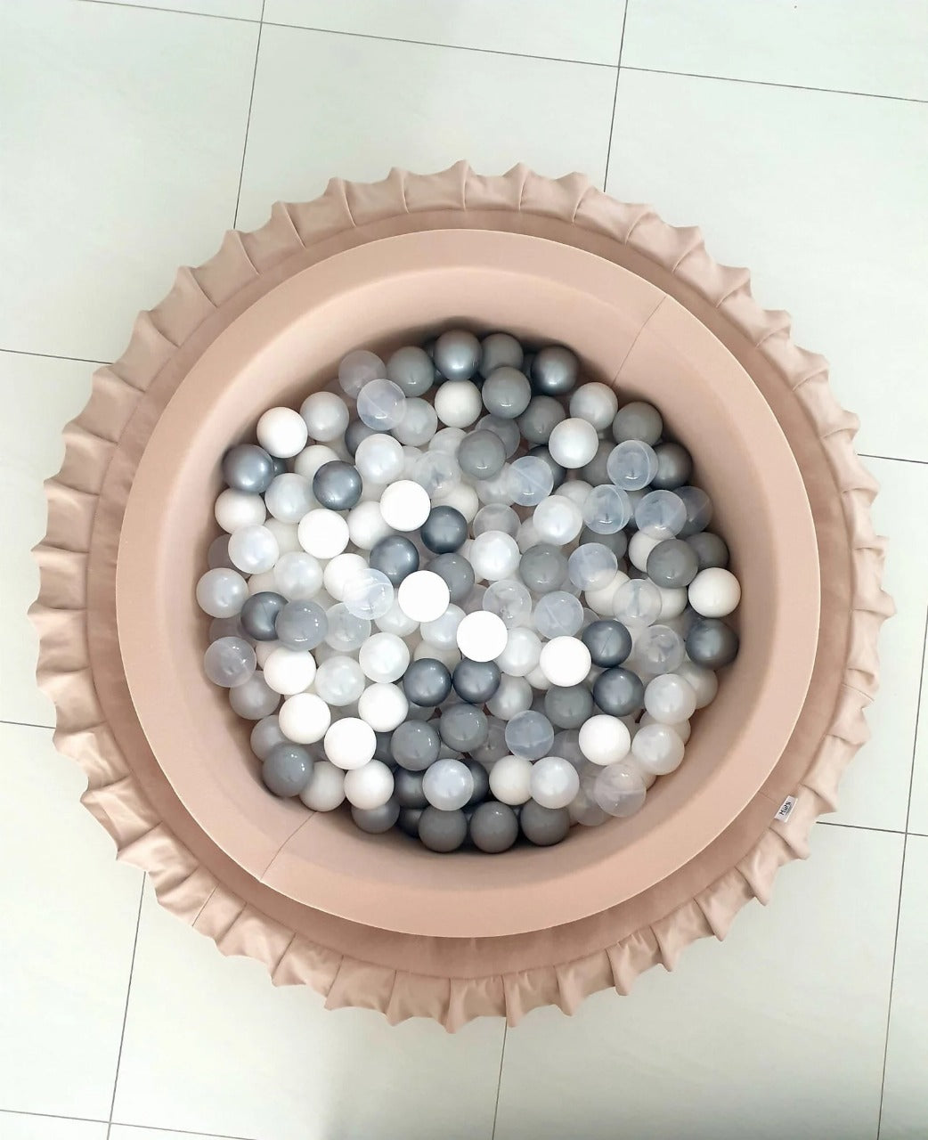 Luxe Ball Pit, Beige (Choose your own ball colours)