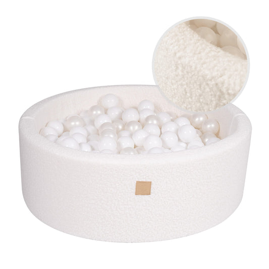 Limited Edition Bouclé Ball Pit, White