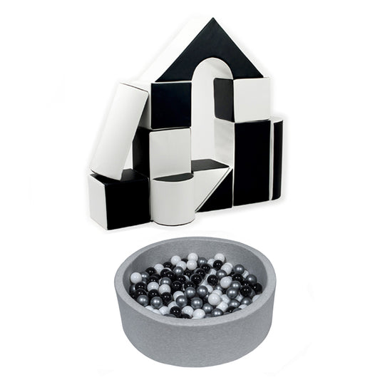 Castle + Ball Pit BUNDLE, Black & White