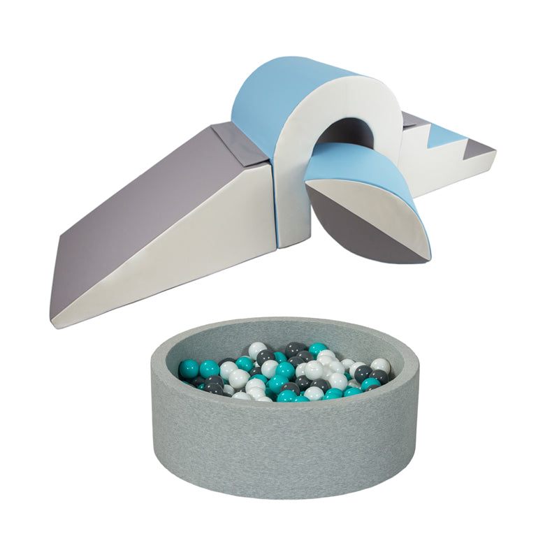 Bridge & Ball Climbing Set + Ball Pit BUNDLE, Blue