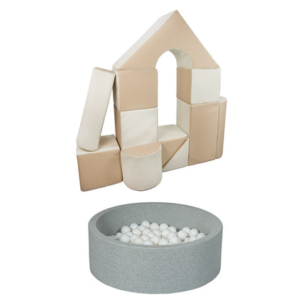 Castle + Ball Pit BUNDLE, Beige