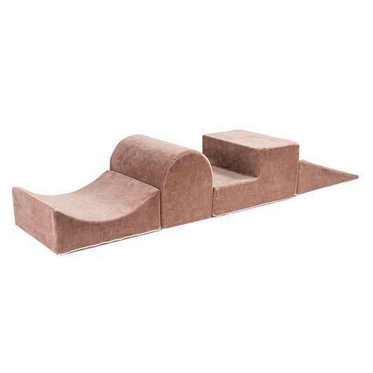 Playsystem without Ball Pit, Velvet Beige Brown