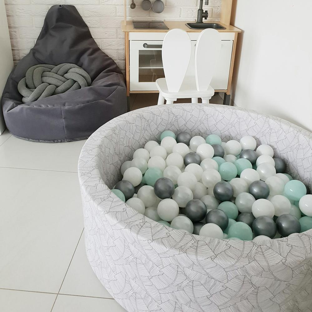 Luxe Ball Pit, Leaf Print (Choose your own ball colours)