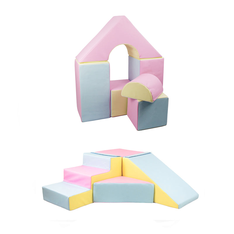 Castle (6 Pieces) + Step & Slide BUNDLE, Pastel Trio