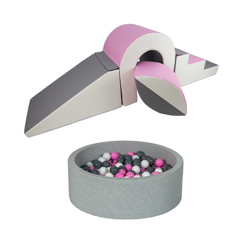 Bridge & Ball Climbing Set + Ball Pit BUNDLE, Pink