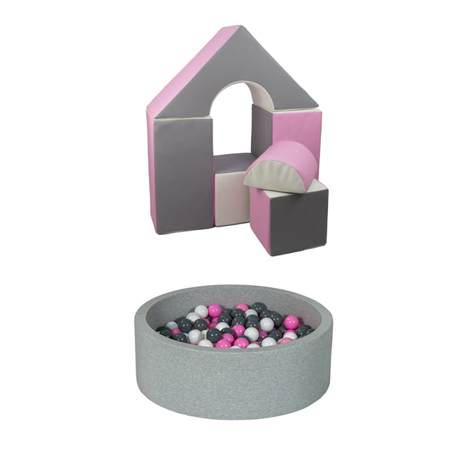 Castle (6 Pieces) + Ball Pit BUNDLE, Pink