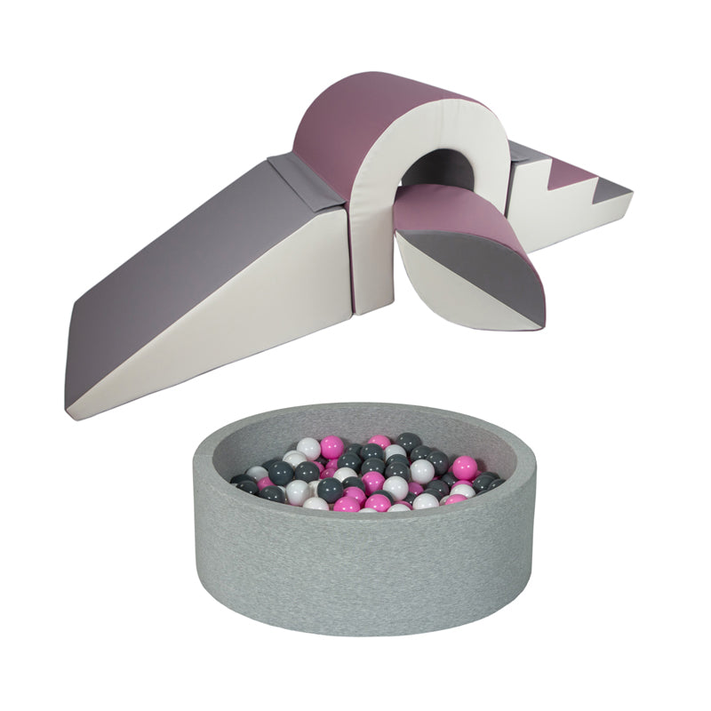 Bridge & Ball Climbing Set + Ball Pit BUNDLE, Purple