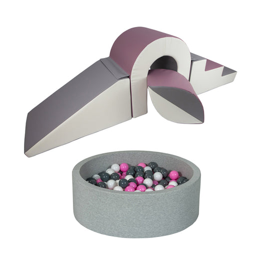 Bridge & Ball Climbing Set + Ball Pit BUNDLE, Purple