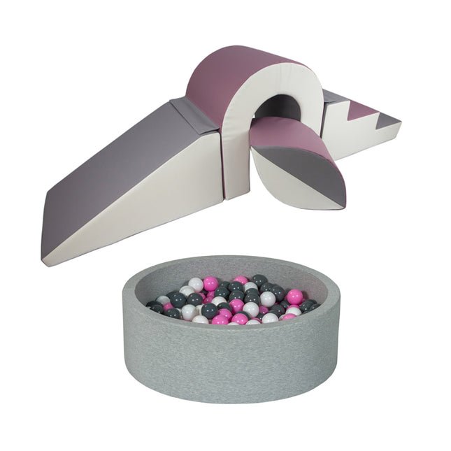 Bridge & Ball Climbing Set + Ball Pit BUNDLE, Purple