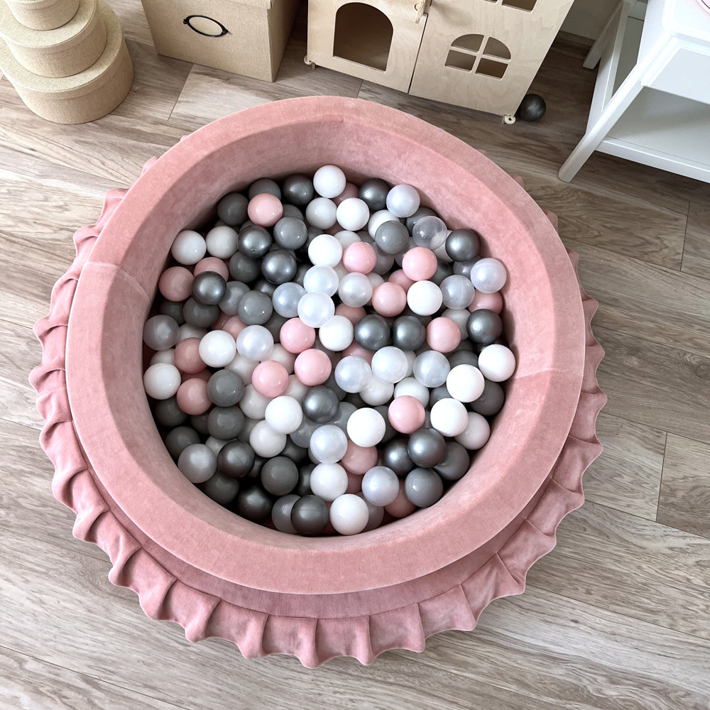 Luxe Ball Pit, Velvet Pink (Choose your own ball colours)