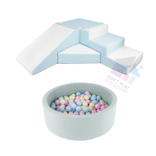 Step & Slide + Ball Pit BUNDLE, Pastel Blue