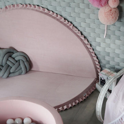 Velvet Foldable Play Mat, Pink