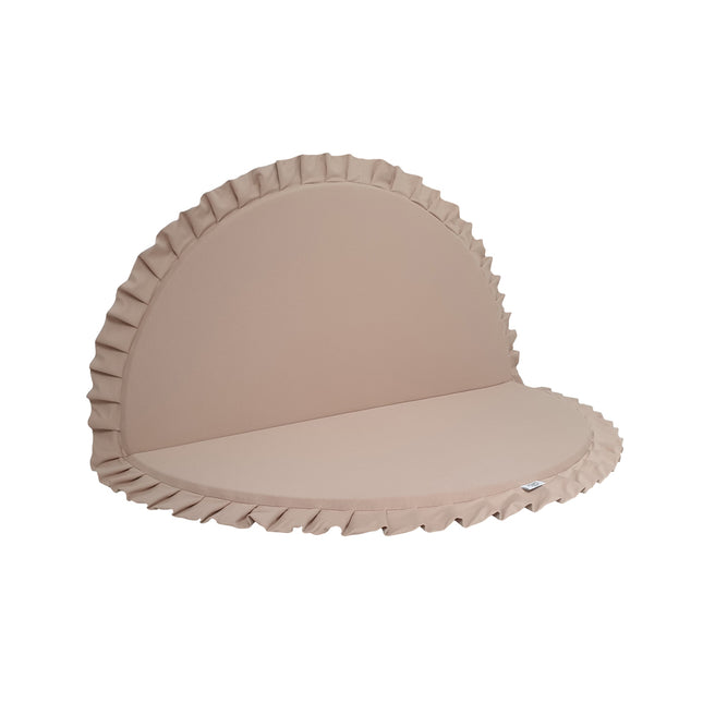Cotton Knit Foldable Play Mat, Beige