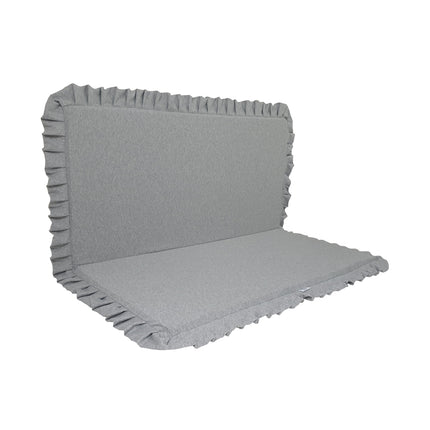 Cotton Knit Foldable Play Mat, Light Grey