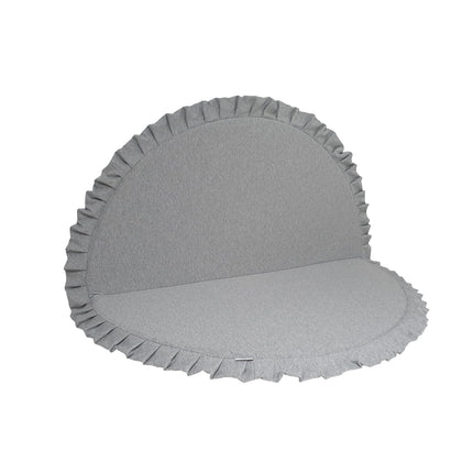 Cotton Knit Foldable Play Mat, Light Grey